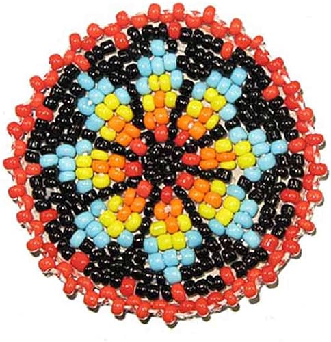 Rosetas T-Bird con cuentas de 1.5 pulgadas, cuentas rojas, trabajo decorativo, apliques de cuero, artesanías medallón