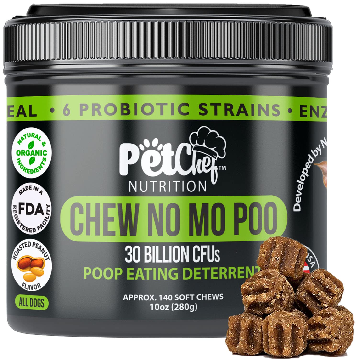 Buy Pet Chef Chew No Poo! 140ct.. Stop Dog Poop Feces Eating! Better