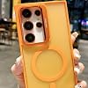 Transparent Full Color Magnetic Wireless Phone Case with Camera Protection, compatible with Magsafe, which can be a Camera Lens Stand compatible with Coverzone Samsung Galaxy S23 Ultra