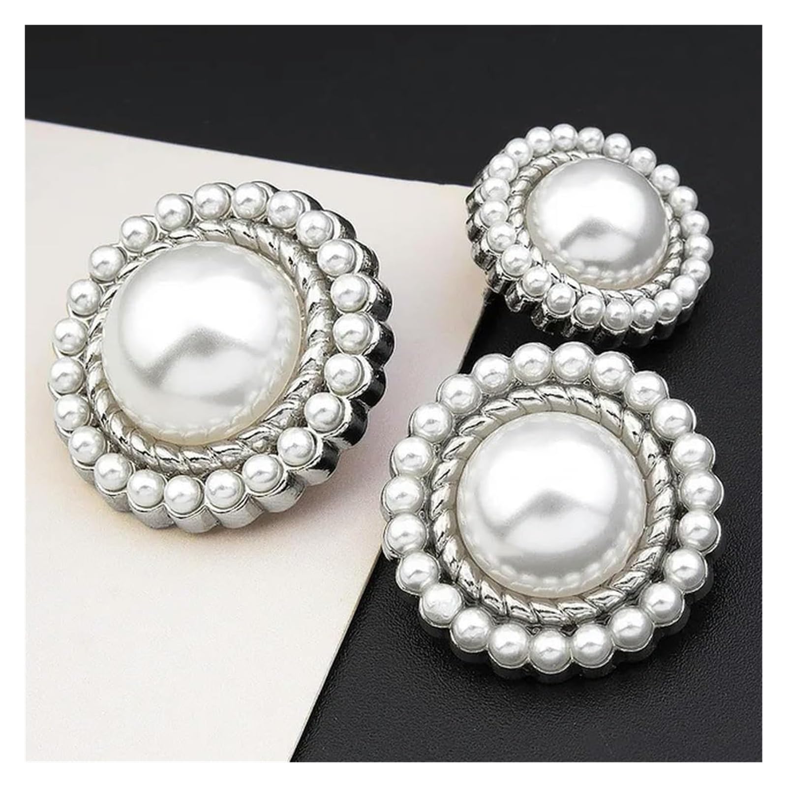 Guziki z masy perłowej, Perłowe guziki do marynarki wielokolorowe 15-25 mm w opakowaniu 6 lub 12 sztuk(2,23MM 6pcs)