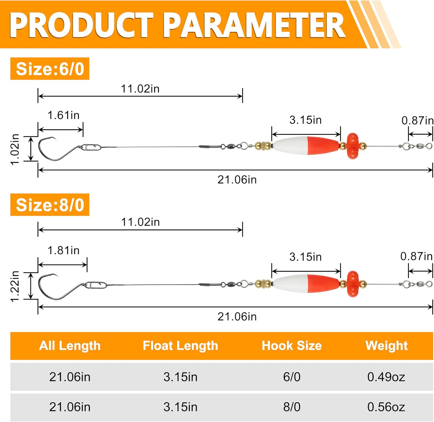 Catfish Rigs Catfish Float Rigs 6pcs Rattling Catfishing Tackle with Circle Hook Santee Rig Catfish Rattles Peg Floats for Bank River Lake Fishing