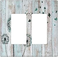 Vista 78 de William Morris Floral Boho Azul Medianoche Azul Bohemio Flor 1 Banda Dúplex Cubierta de Salida Decorativa Receptáculo Único Interruptor Eléctrico