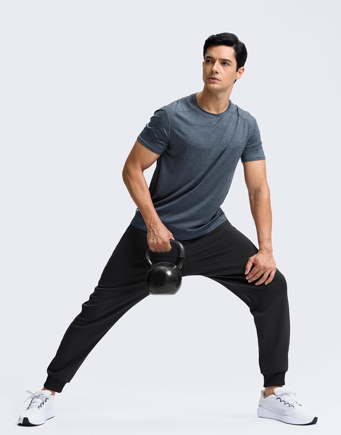 Soothfeel Men's Fleece Joggers Cotton Sweatpants with Deep Pockets Loose Athletic Running Gym Workout Winter Warm Pants - Image 7