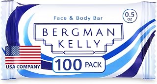 Hotel Soap Bars - White Tea, 0.5 oz, 100 PK - Travel Size Luxury Bulk Amenities Bar Soap - Mini Individually Wrapped Rectangular Soap, Small Toiletries for Airbnb, Motel, Guest Bath