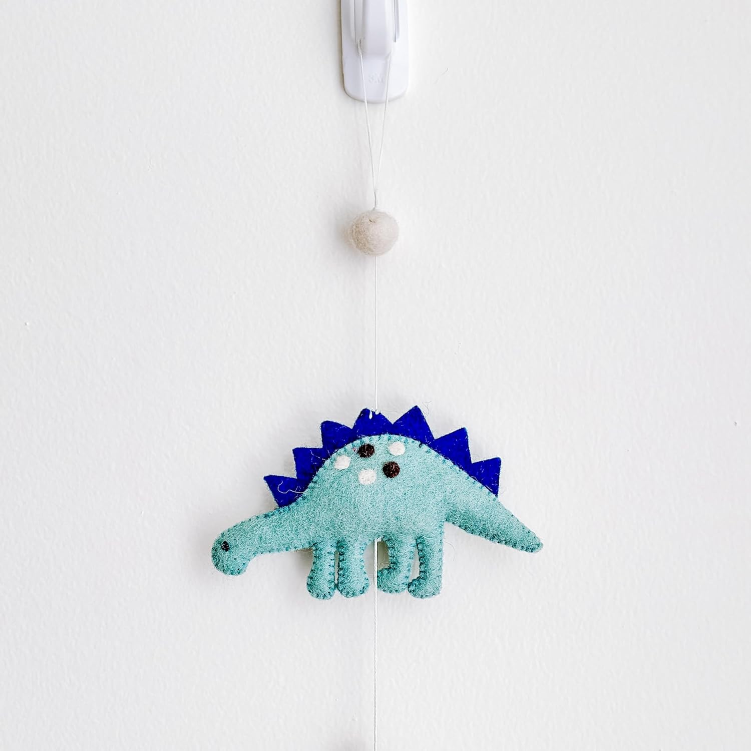 4ft Handmade Felt Dinosaur Garland, Kids Room Dinosaur Garland, Holiday & Party Banner, Kids Room Wall Hanging, Fair Trade Handcrafted Wool Dinosaur Garlands, Boho Decoration, Handmade Gift from Nepal