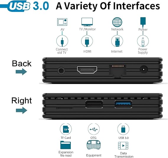 Android 11.0 TV Box, Android Box 4GB RAM 128GB ROMRK3318 Quad Core Smart Android TV Box 64 Bit, 24gb+32gb with Bluetooth 5.0