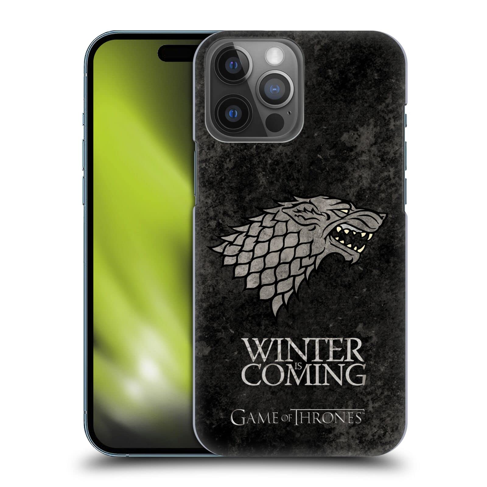 Head Case Designs Licenza Ufficiale HBO Game of Thrones Stark Sigilli Scuri Custodia Cover Dura per Parte Posteriore Compatibile con Apple iPhone 14 PRO Max