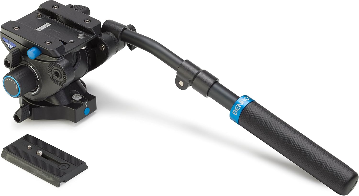 Benro S6 Video Head with quick release plate detached