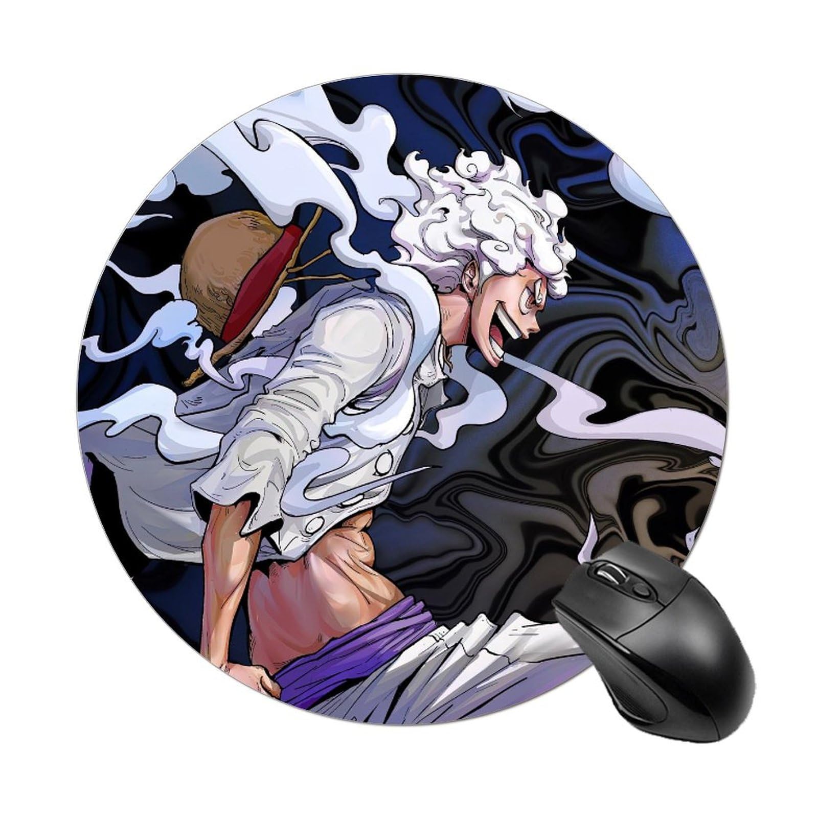 Amazon.co.jp: マウスパッド ワンピース ルフィ ONE PIECE ギア5 丸型
