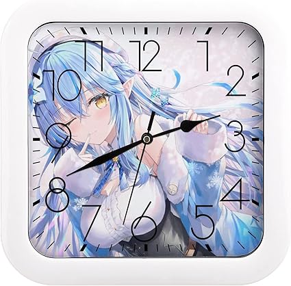 Amazon Co Jp 壁掛け時計 雪花ラミィ バーチャルユーチューバー 掛け時計 アニメ 静音 連続秒針 立体文字 置き時計 壁掛け 大きな数字 かけ時計 四角い 電池式 部屋装飾 子供部屋 かわいい 雑貨 贈り物 おしゃれ ホーム キッチン