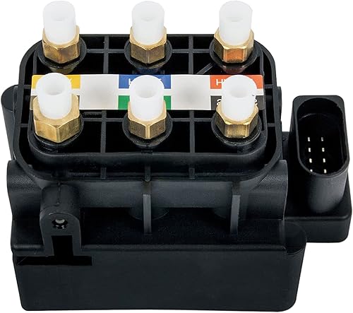 Bloque de válvula electromagnética de suspensión del compresor de aire compatible con Mercedes-Benz W164 W166 W212 W221 W222 W251, OEM reemplaza la