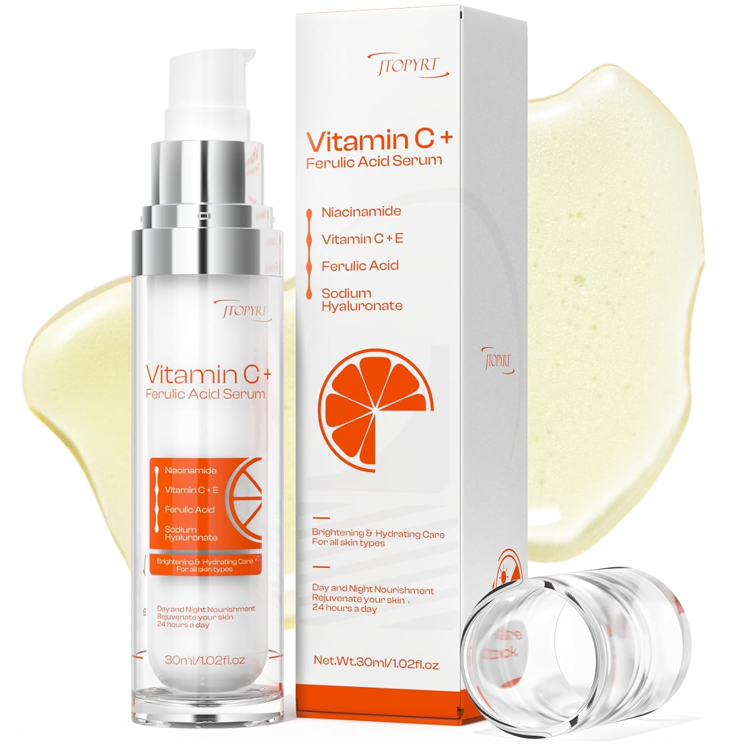Vitamin C Face Serum: Skin Tone and Wrinkle Reduction –...