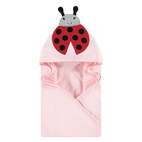 Miniatura 23 de Hudson Baby - Toalla unisex de algodón con capucha y cara de animal para bebé, conejito floral, talla única