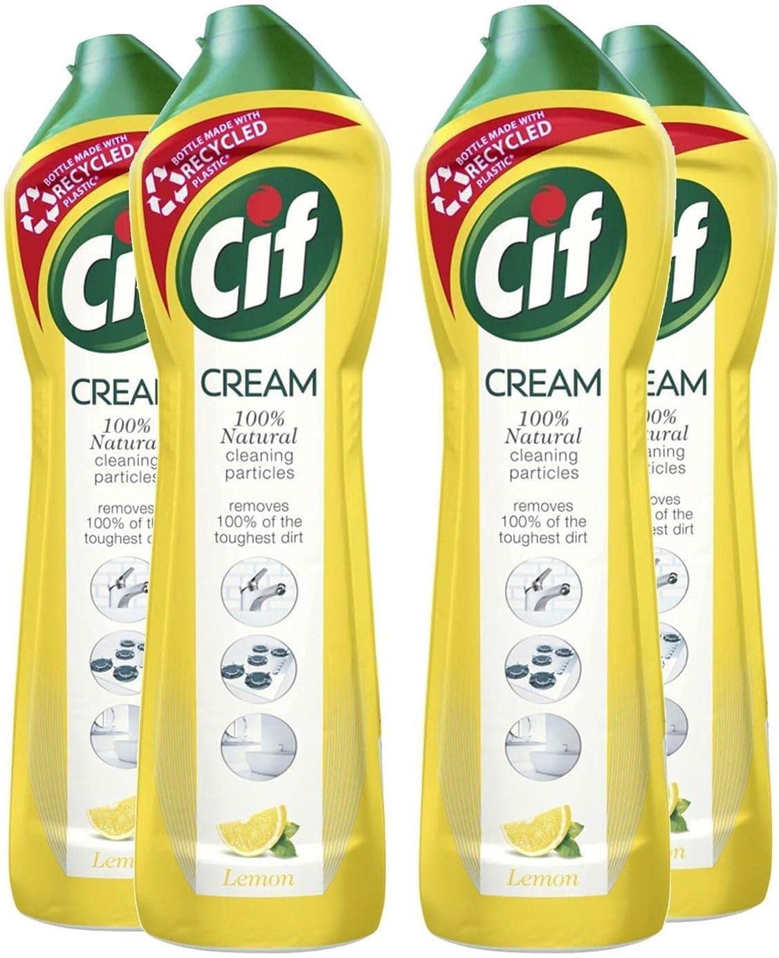 Cif Cream Lemon 500 ml (Pack of 4)