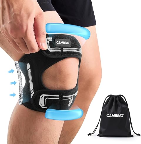 CAMBIVO Patella Tendon Knee Strap for Sports Knee Support (1 Pack)