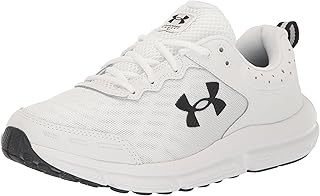 Men's Charged Assert 10 Running Shoe, (102) White/Black/Black, 12.5 X-Wide