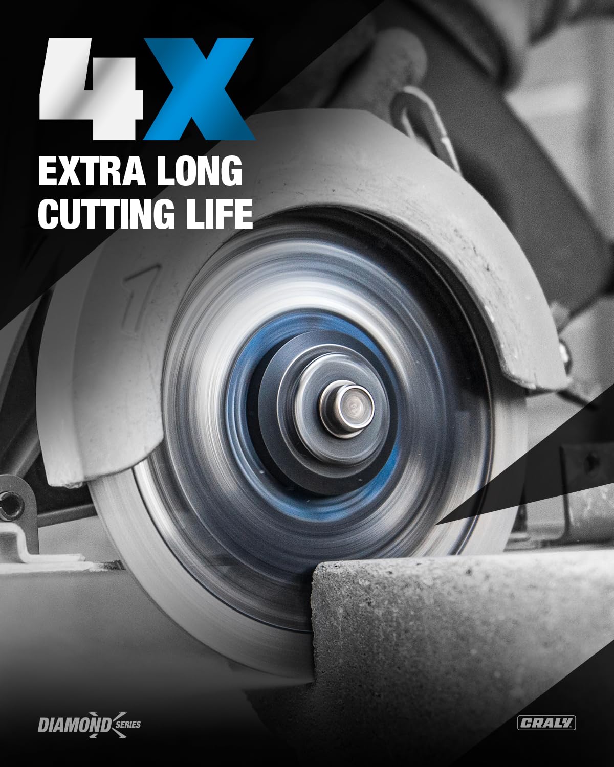 CRALY Diamond Blade - Cuts Concrete & Brick -4