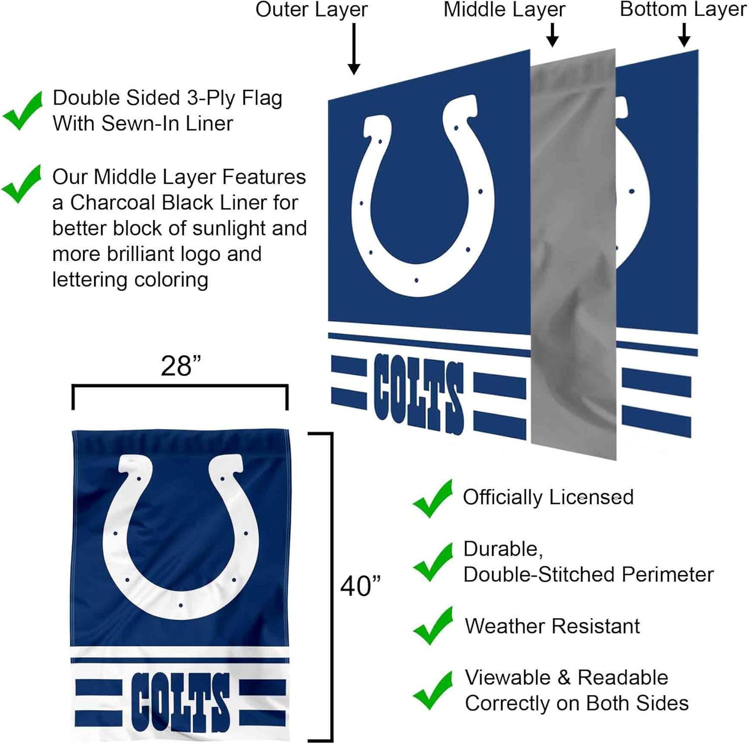 Indianapolis Colts Two Sided House Flag - Image 3