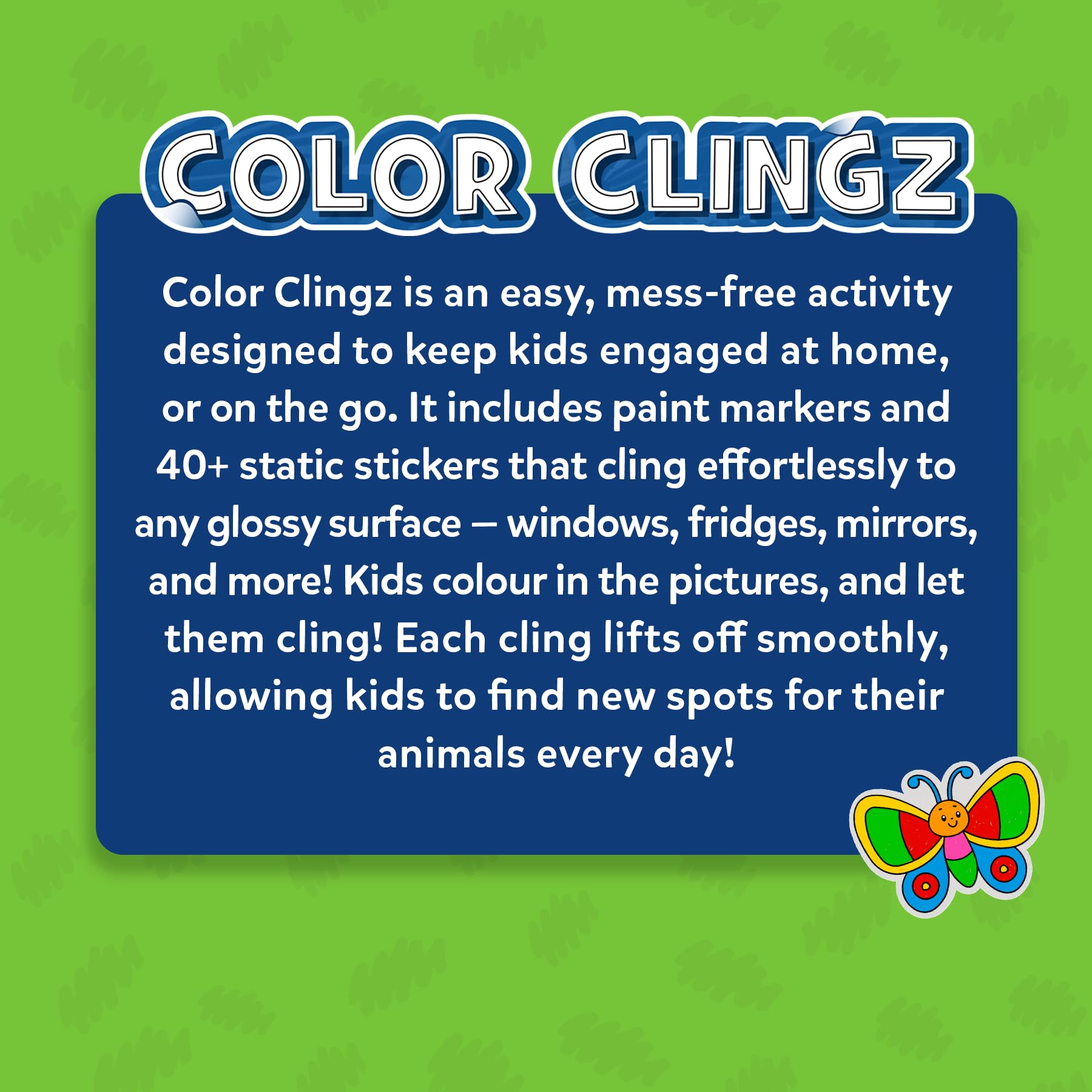 Skillmatics Color Clingz - Animal Art Kit -8 Skillmatics Color Clingz - Animal Art Kit -8