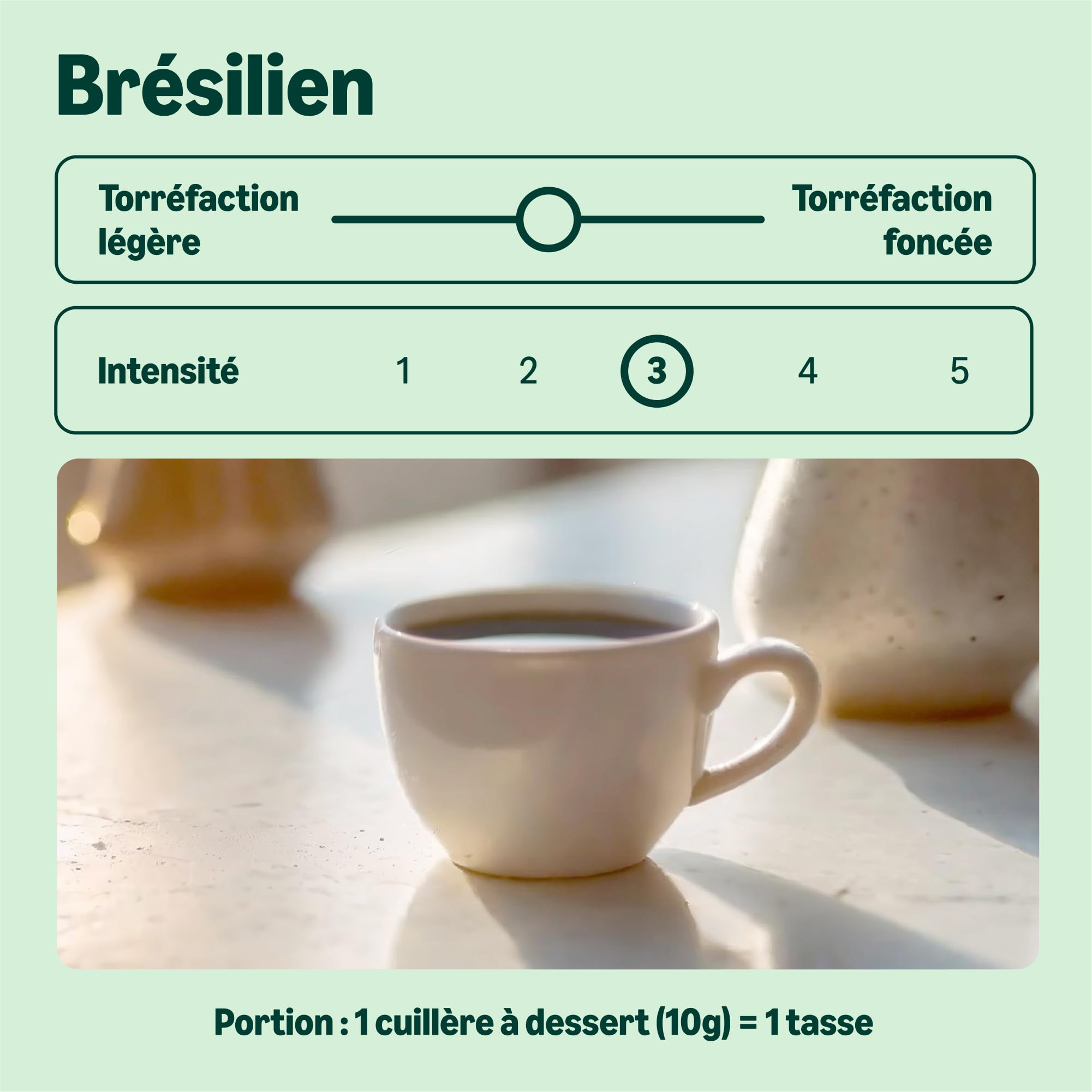 by Amazon torréfié et Brésilien Café moulu, torréfaction moyennement poussée, 1.36kg, 227g, lot de 6 - Certifié Rainforest Alliance