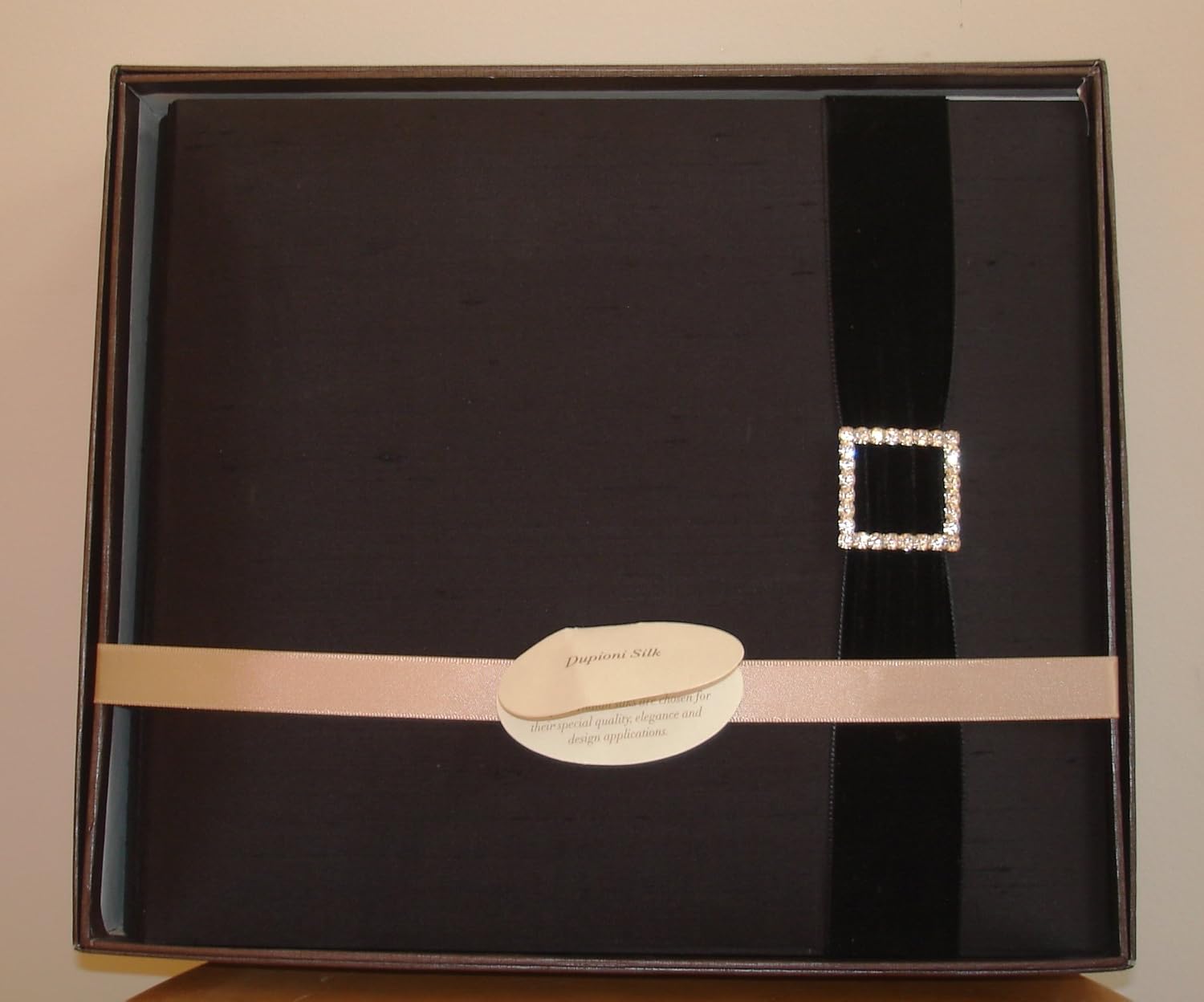 TARGET Photo Album Dupioni Silk Black Home & Kitchen