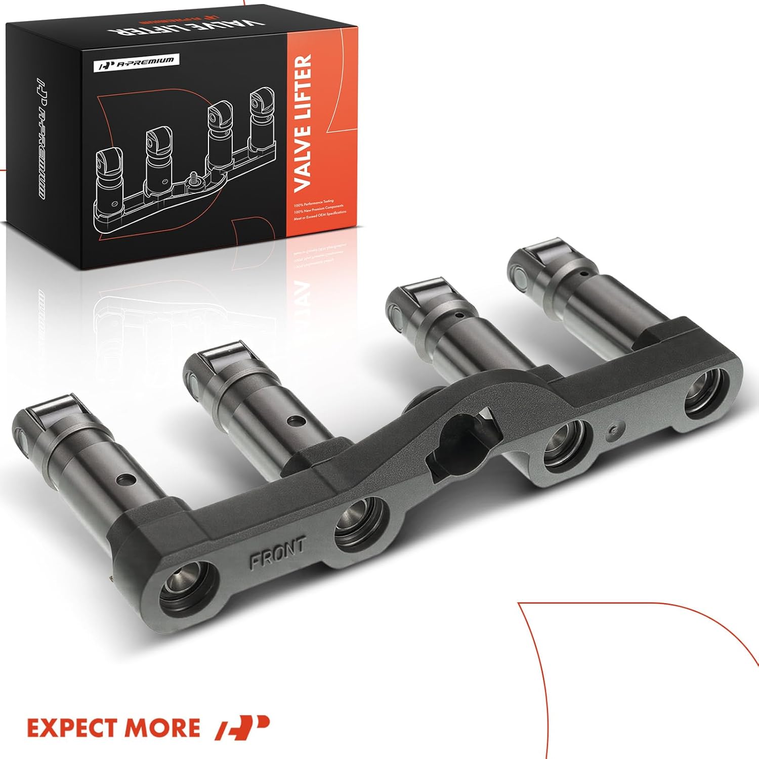 A-Premium Engine Valve Lifter Compatible with Chrysler 300 2005-2018 & Dodge Challenger Charger Durango Magnum & Jeep Commander Grand Cherokee & Ram 1500 2500 3500 4500 5500, Front OHV Engine Only