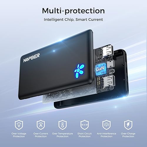 Miniatura 7 de Cargador portátil de 10800 mAh ultra delgado, ligero, diseño de bolsillo de 15 W, salida para iPhone 161514, Samsung Galaxy Android, artículos