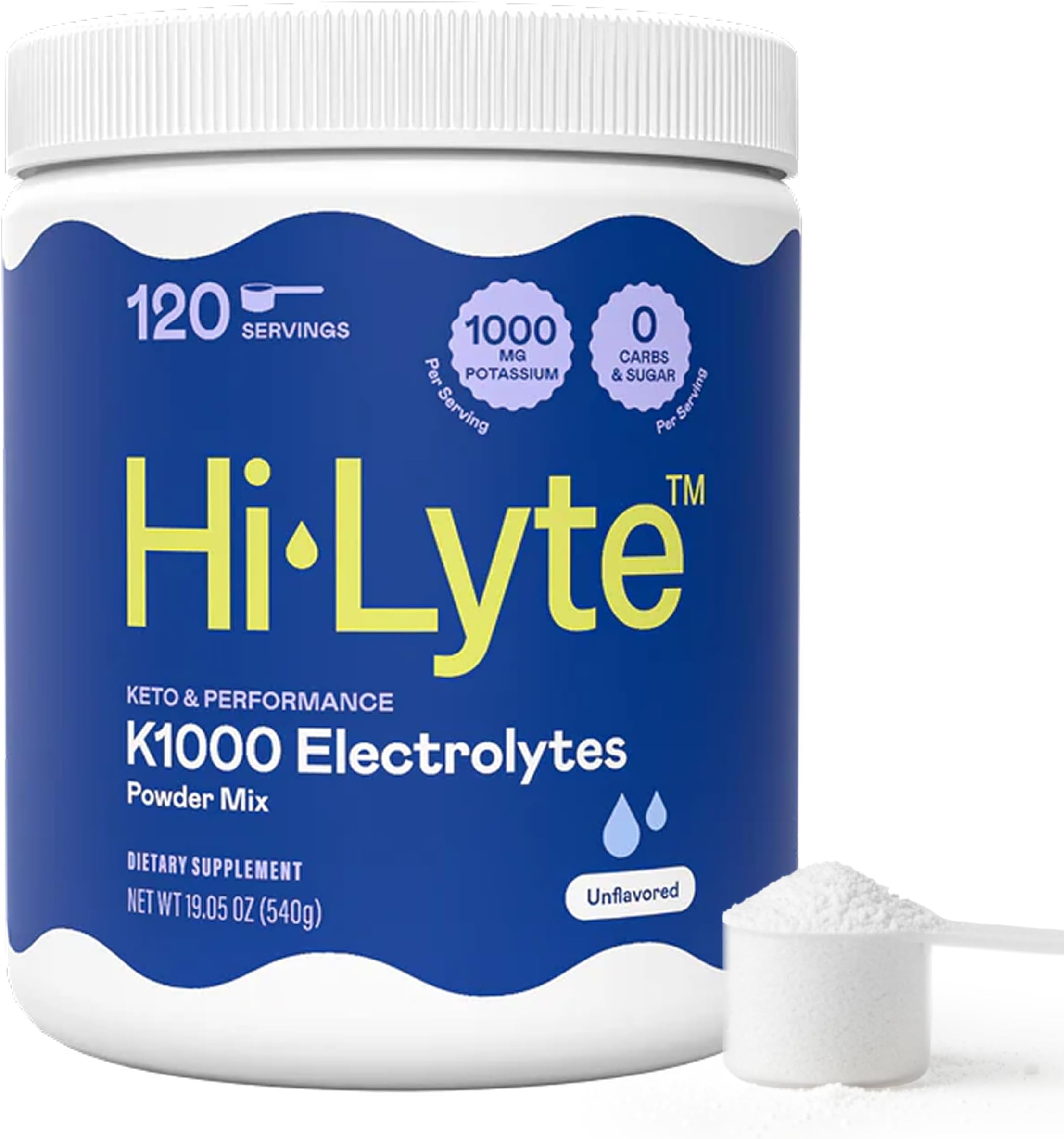- Hi-Lyte Keto Unflavored Electrolytes Concentrate, 40 Servings