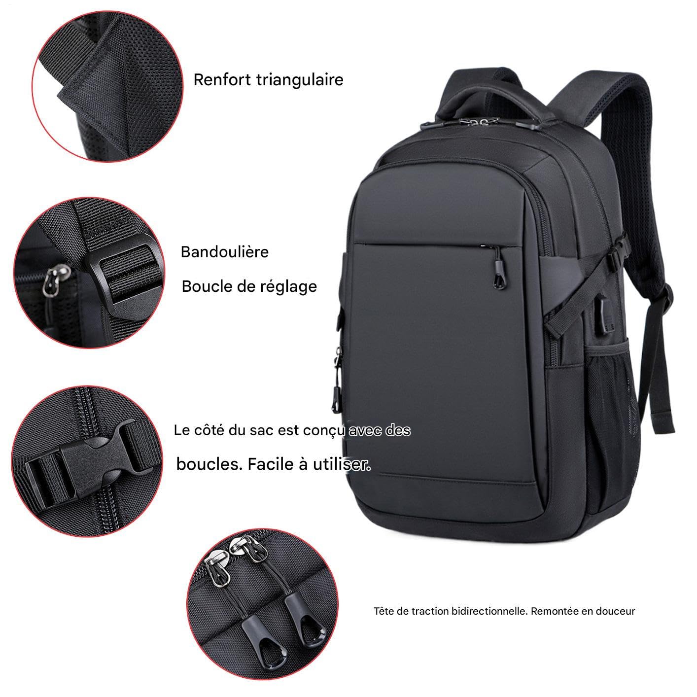 Zaino per Laptop Borsa Da Viaggio Traspirante | Borsa da Lavoro Per Professionisti Business Studenti Universitari Viaggiatori Business Giocatori Insegnanti Liberi