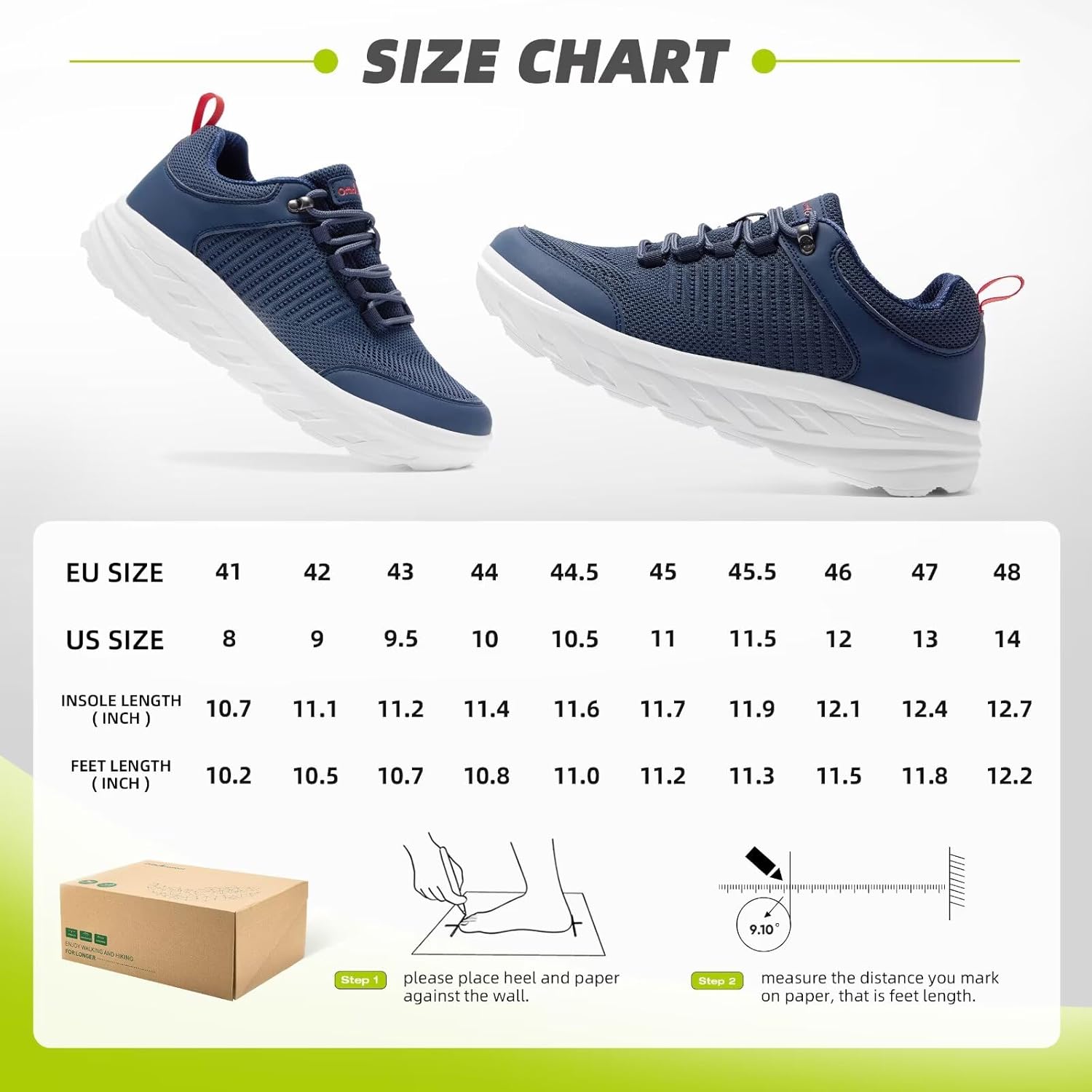 OrthoComfoot Men's Orthopedic Comfortable Diabetic Wide Shoes: Wide Toe Box Arch Support Plantar Fasciitis Sports Sneakers,Fashion Casual Hammer Toes Shoes for Foot and Heel Pain Relief - Image 9