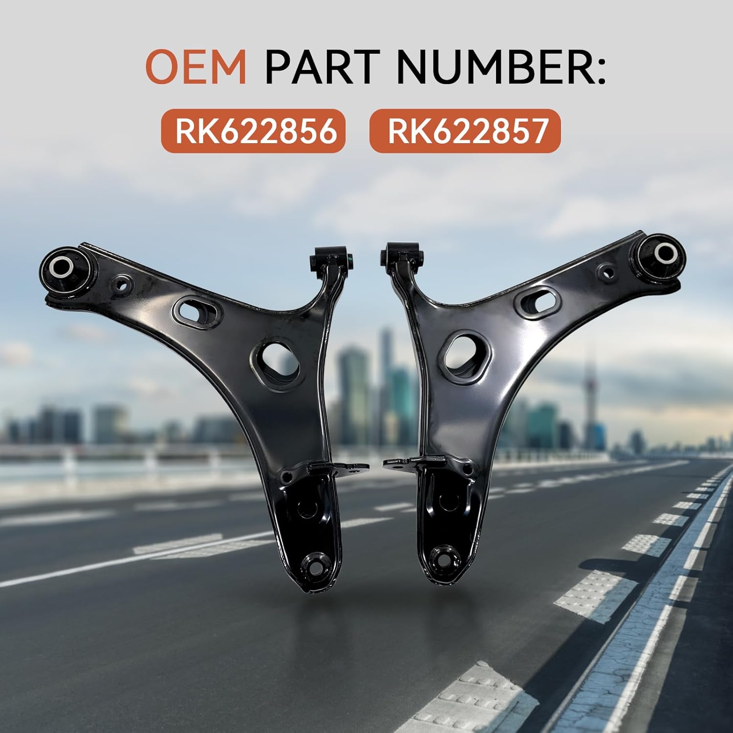 RK622857 RK622856 Front Left & Right Lower Control Arm with Ball Joint & Bushing Assembly Compatible with 2014 2015 2016 2017 2018 Subaru Forester 2.5L/2.0L Replce# RK622856 RK622857