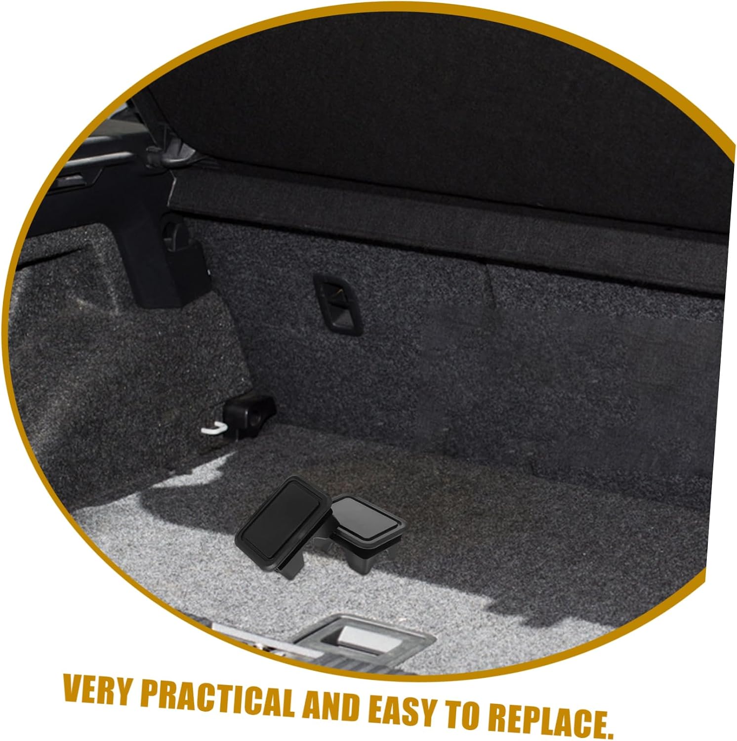 VALICLUD 2PCS Truck Bed Rail Hole Covers for RAM 1500 2500 (2019-2022) Dustproof Truck Bed Rail Inserts Sturdy Plastic Accessories