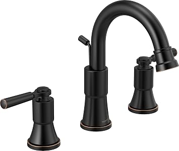 Peerless Delta Faucet Peerless Westchester Widespread Bathroom Two Handle, Oil Rubbed Bronze