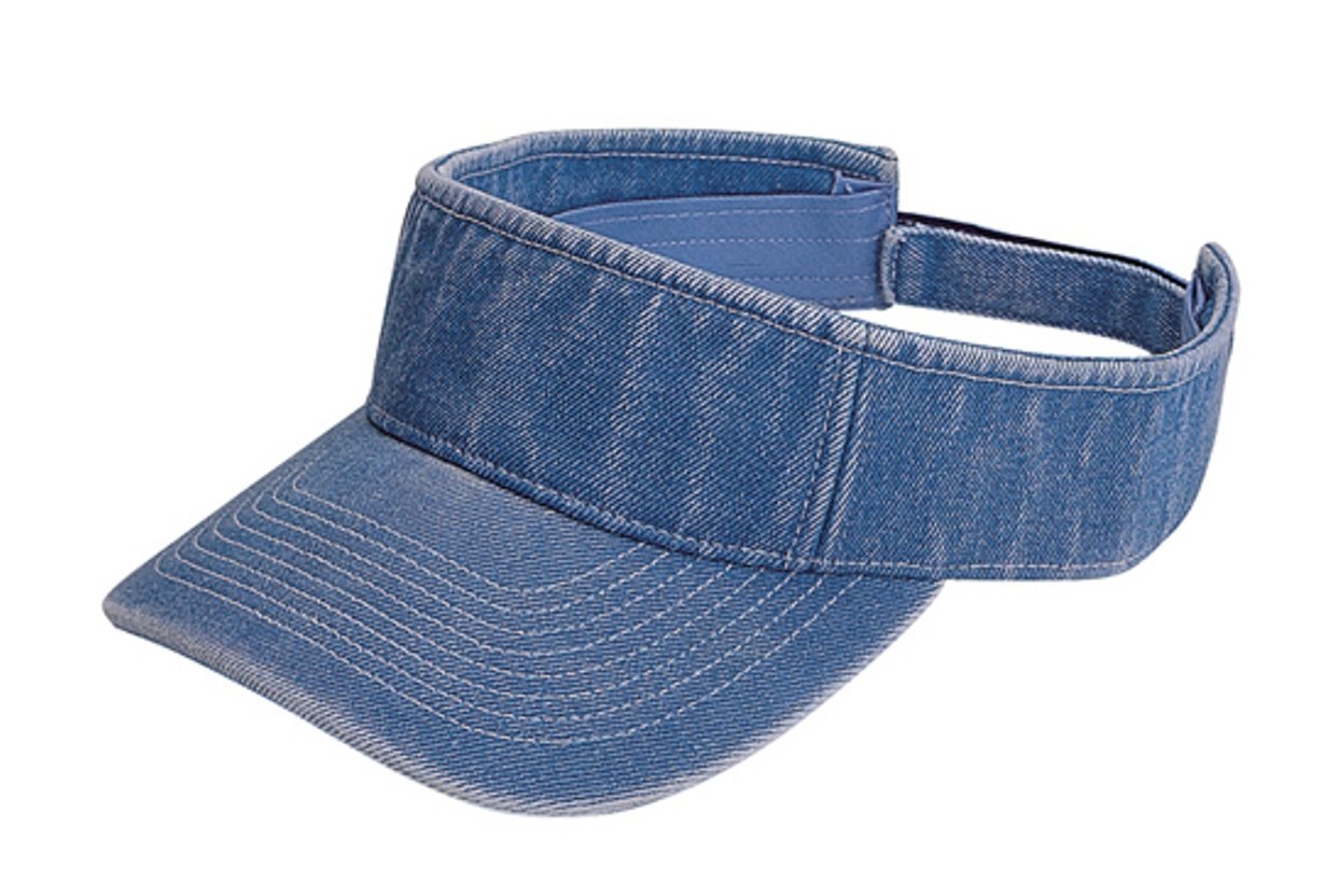 Pro Style Washed Light Blue Visor