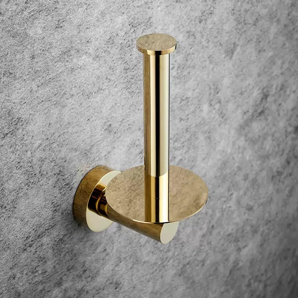 Portarotolo di carta igienica da parete per bagno, cucina, bagno (argento)