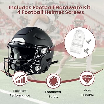 Football Helmet Facemask Repair Kit for Schutt F7 Riddell, 4 PCS