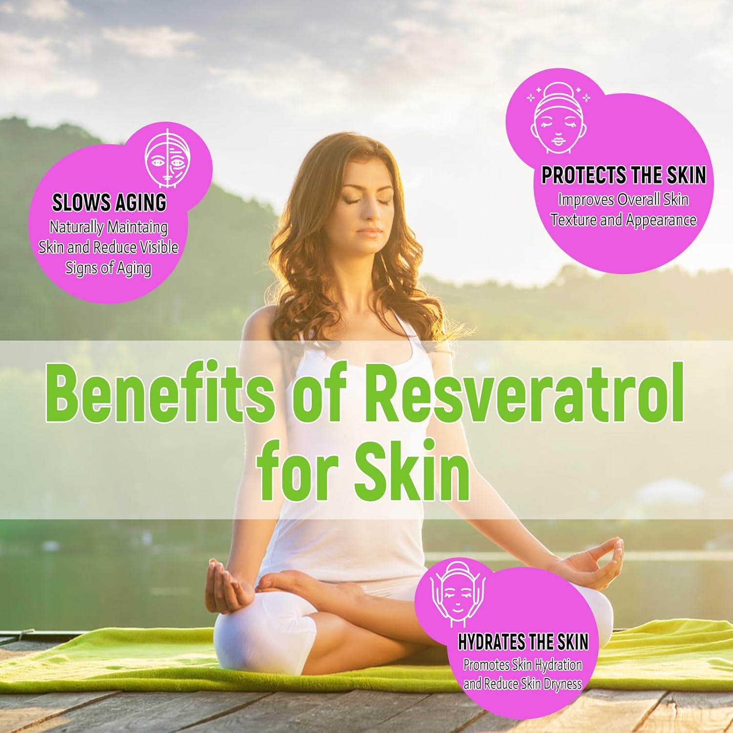 Sugar Free Resveratrol Gummies - High Purity Resveratrol Supplement for Antioxidant, Healthy Aging, Skin, Brain, Organic - 60 Gummies - Image 4