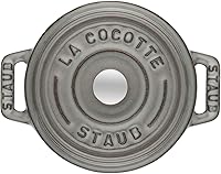Vista 3 de staub La Cocotte Redondo 40500-106 Mini Pico Cocotte Redondo Gris 40500-106 - Maceta esmaltada a dos manos