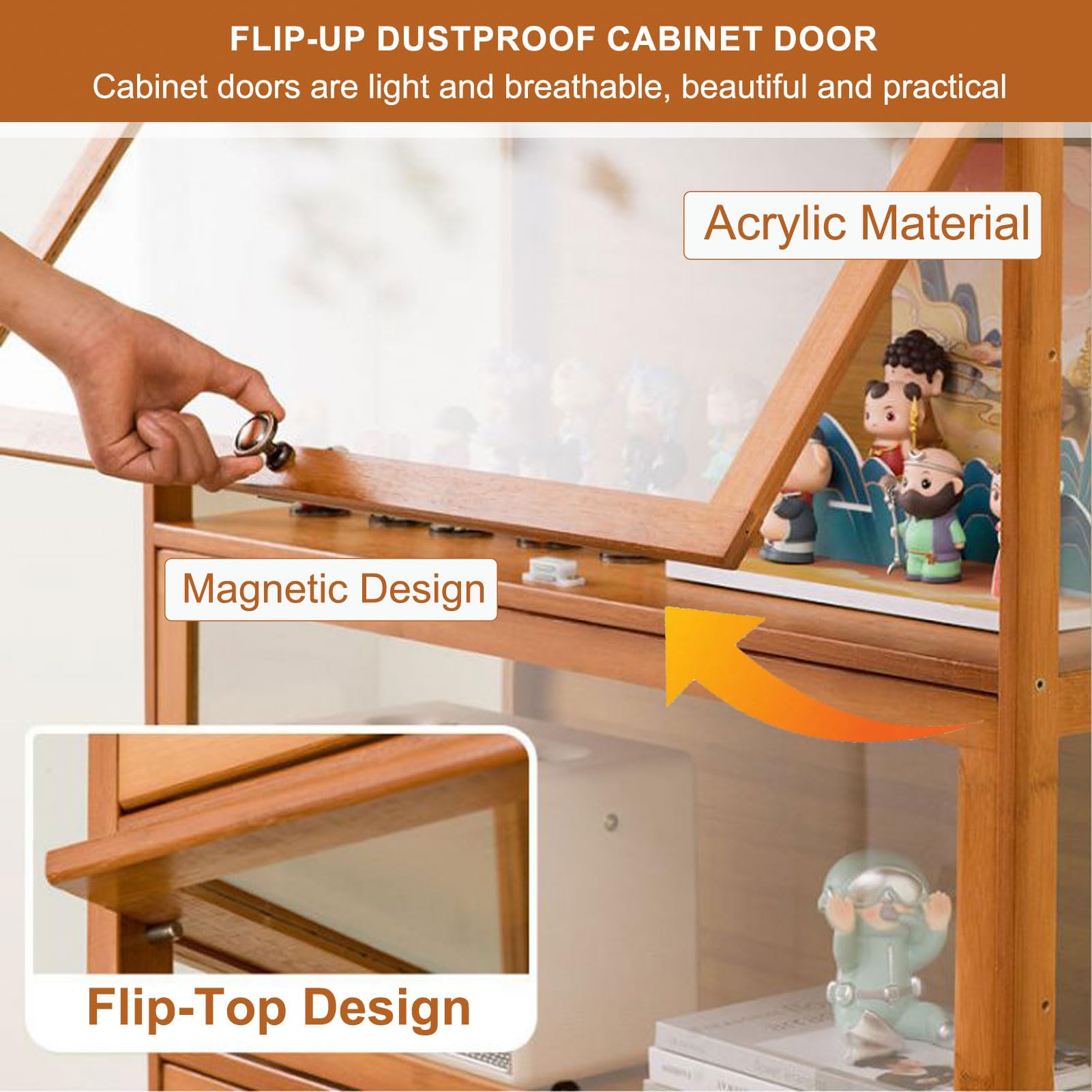 Amazon.com: Display Cabinet, Large Display Case with Acrylic