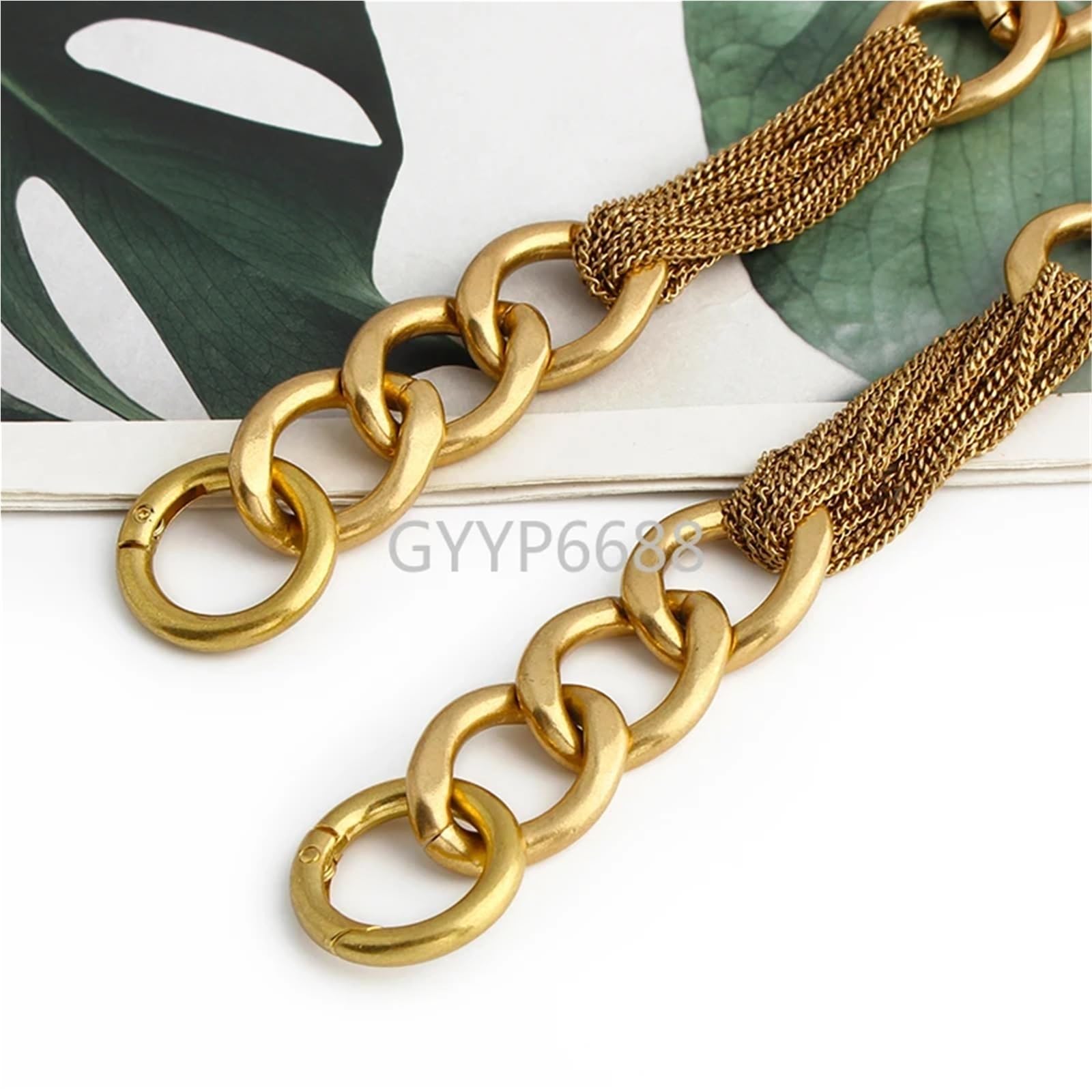 Cadena para Bolso 1 Uds. Correa de cadena Metal desmontable 24MM ancho oro satinado for bolso repuesto, cruzado, accesorios cintura