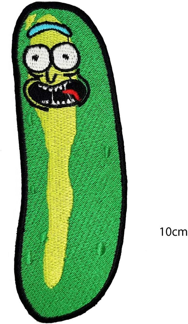 Rick and Morty Pickle Embroidery Patches Popular Carton & Animal Iron On Sew On Applique Patch