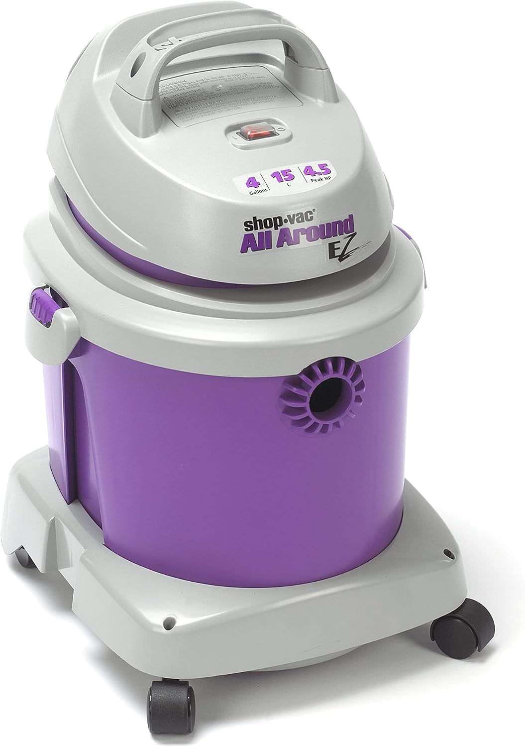 Promo Discount Up To 70% Off Shop-Vac 5895400 4.5-Peak Horsepower AllAround EZ Series Wet/Dry Vacuum, 4-Gallon,Grape/Gray 🔥 Shop-Vac 5895400 4.5-Peak Horsepower AllAround EZ Series Wet/Dry Vacuum, 4-Gallon,Grape/Gray