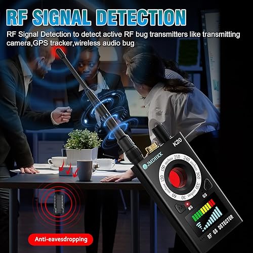Miniatura 3 de JMDHKK Detectores de cámara oculta - Detector de errores profesional, escáner RF - Localizador GPS anti-espía para el hogar, oficina, seguridad