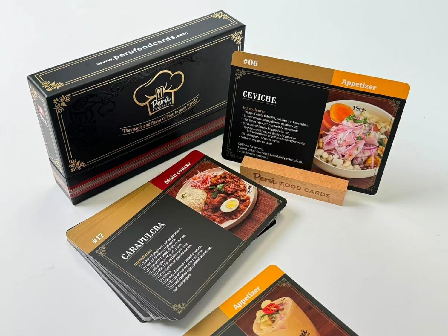 Version in English - Flash Cards New Experience to Cook a Peruvian Traditional Food 45 Recepies Step by Step wiht QR Video