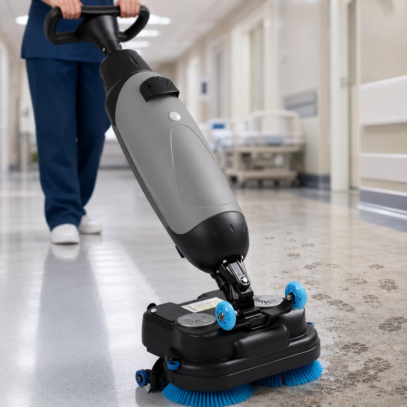 Lavasciuga Pavimenti, 43 cm, 2×250 W e 1200 m²/h Professionale