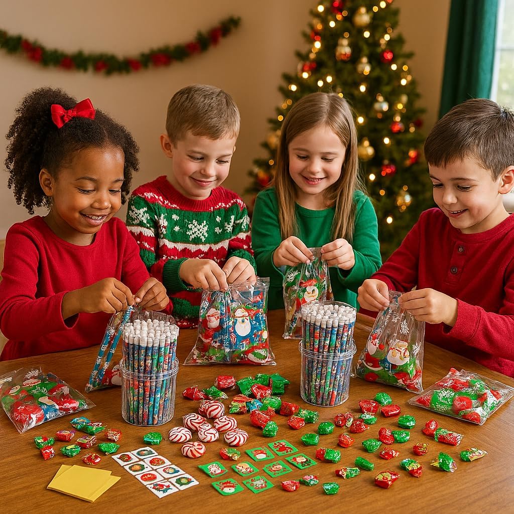 Anderson's Winter Fun Pencil Tub, 144-Piece Assorted #2 Pencils image 5
