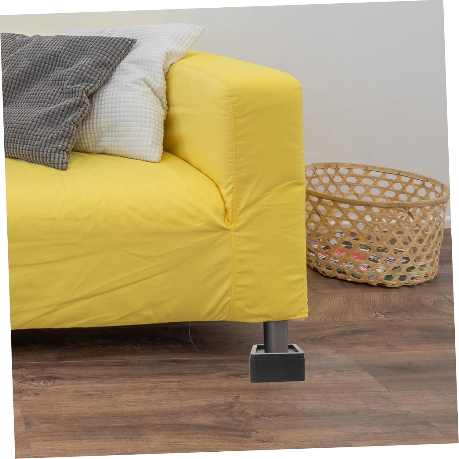 4pcs Full Bed Frame Furniture Pads Over The Bed Table Risers Slip Rubber Desk Table Lifts Pad Versatile Furniture Accessory