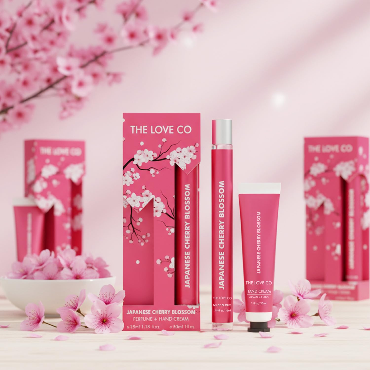 THE LOVE CO Japanese Cherry Blossom Gift Collection: Indulge in