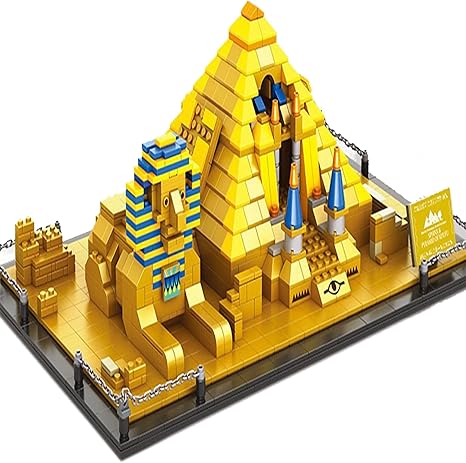 Skajowid Building Block World Street View Building Blocks Ägyptische  Pyramide Sphinx Kreativer Kinderbaustein Spielzeug Eltern-Kind-Interaktives  Spiel (Einschließlich 1311 Blöcke): Amazon.de: Spielzeug