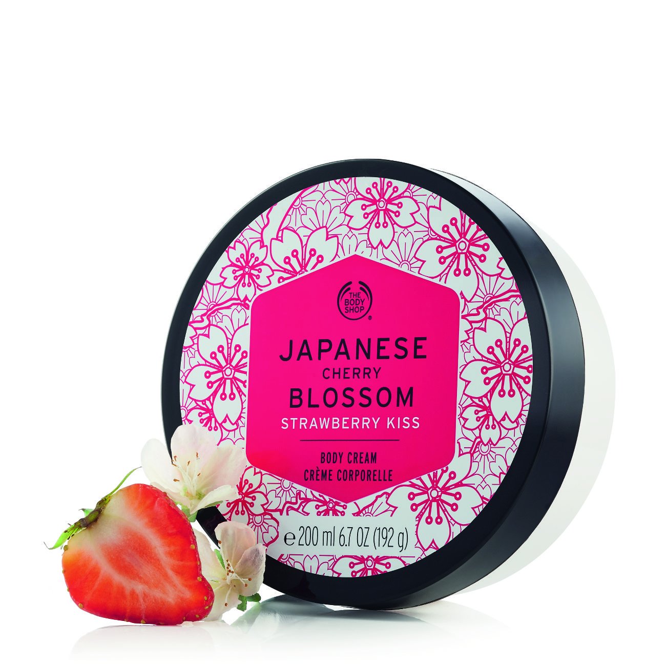 The Body Shop Japanese Cherry Blossom Strawberry Kiss Body Cream